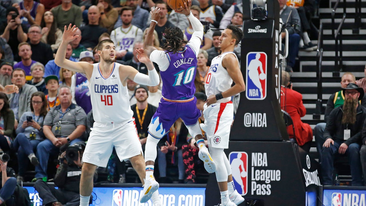 Conley breaks out, Jazz beat Clippers as Leonard rests